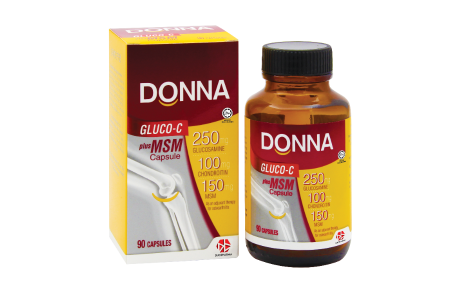 DONNA GLUCO-C PLUS MSM CAPSULE 90's + 90's